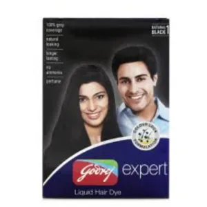 Goorej expert liquid hair dye (natural black 1)  85ml