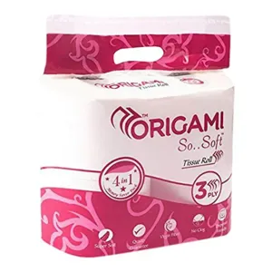 Origami So Soft 3 Ply 4 In 1 Tissue Roll