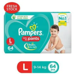 Pamper Diaper( Pants, Large, 64 pieces) 