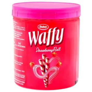 Dukes Waffy Strawberry Wafer Roll