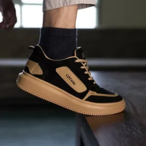 STYLISH MENS BLACK TRENDY SNEAKER FOR MENS Casuals For Men
 (s)