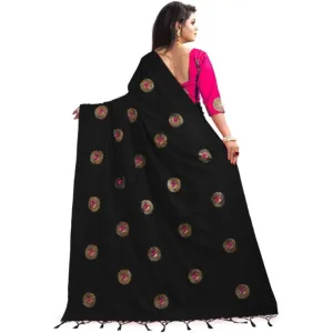  Embroidered Fashion Silk Blend Saree