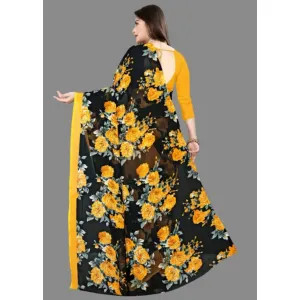  Printed Daily Wear Georgette Saree (s)