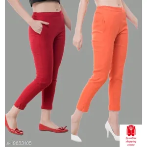 Trendy Feminine Women Women Trousers (m) pack of 2