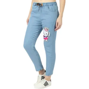 DNEXT Jogger Fit Women Light Blue Jeans (s)