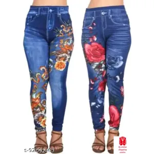 Elegant Fashionista Women Jeggings (m) pack of  2