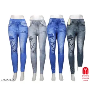 Ravishing Fabulous Women Jeggings (m) pack of 4