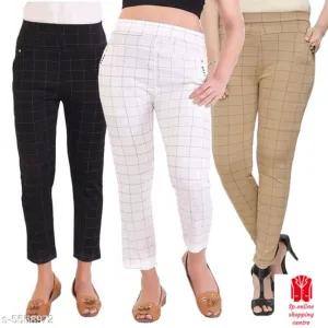 Trendy  Cotton  Women's Jeggings (m) pack of 3