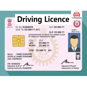 Driving licence related works