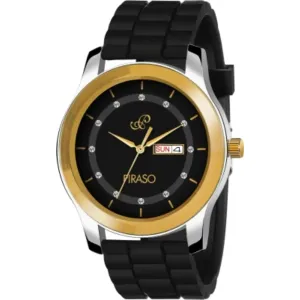 PIRASO D&D C22 BLUE BLACK Classy Look Blue Dial and Black Chain Watch for Men Boys Analog 