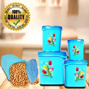 4Pc Grocery Container   AA029