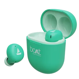 BoAt Airdopes 381 with upto 20 Hours Playback and ASAP Charge Bluetooth Headset  (Mint Gre
