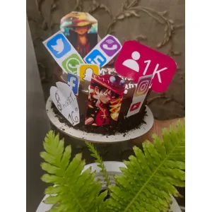 Social Media theme Cake 1kg