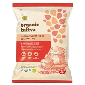 Organic Tattva Organic Whole Wheat Flour (Chakki Atta) 5kg