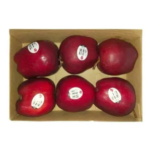 Apple Red 6 pcs (Pack) (Approx 750 g - 1000 g) 