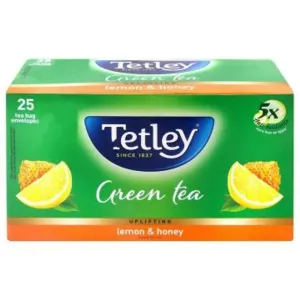 Tetley Lemon & Honey Green Tea Bags 25 pcs