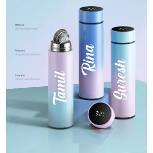 Pastel Colour Smart Temperature Insulated Bottle