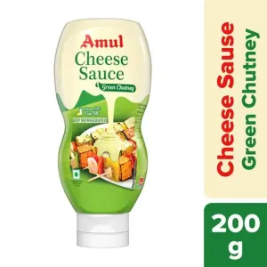 Amul Green Chutney Cheese Sauce 200 g (Squeeze Bottle)