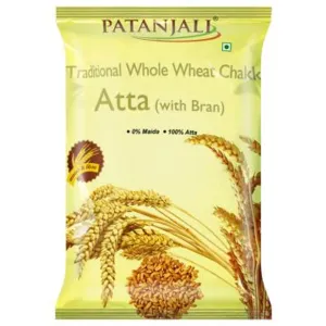 Patanjali Traditional Chakki Whole Wheat Atta with Bran 5 kg / 10 kg