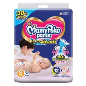 Mamy Poko Extra Absorb Pants (S) 52 pcs (4 - 8 kg)