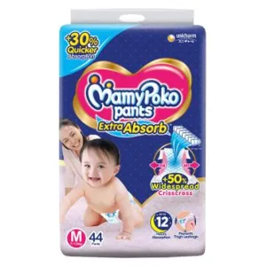 Mamy Poko Extra Absorb Pants (M) 44 pcs (7 - 12 kg)