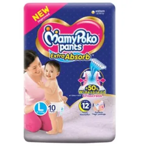 MamyPoko Extra Absorb Pants (L) 10 pcs (9-14 kg)