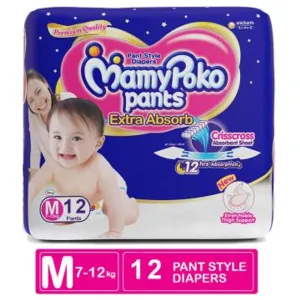 MamyPoko Extra Absorb Pants (M) 12 pcs (7-12 kg)