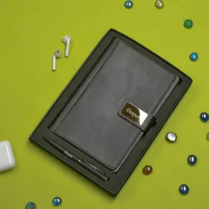 Black Executive Diary & Pen Corporate Combo
