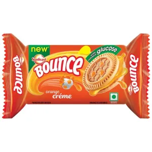 Sunfeast bounce orange creame Biscuits 34 gm (+ Get 7 gm Extra)