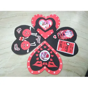 Gate Fold Card | Heart Shape Card 