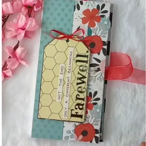 TRI FOLD CARD FOR FAREWELL 