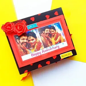Anniversary red theme scrapbook 