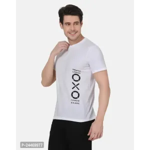 Classic Cotton Blend Printed T-Shirt For Men

