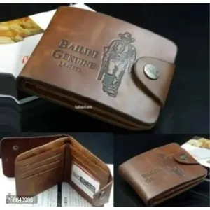 Brown Artificial Leather Short Length For Men


