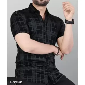 Men Regular Fit Printed Spread Collar Casual Shirt

