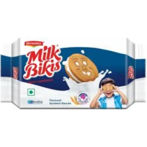 BRITANNIA Milk Bikis Biscuits Cream Sandwich 200gm