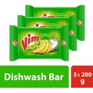 Vim Dishwash Bar 3X200gm