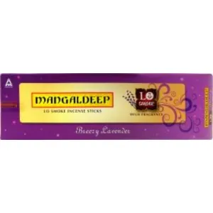 MANGALDEEP Lo Smoke Incense Sticks Breezy Lavender 50 pcs

