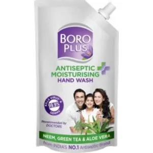 BOROPLUS Antiseptic Plus Moisturising Neem, Green Tea and Aloe Vera Hand Wash Refill 750gm