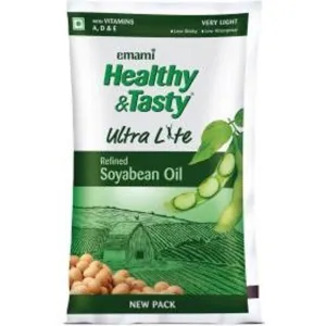 EMAMI Healthy and Tasty Refined Soyabean Oil Pouch 1l