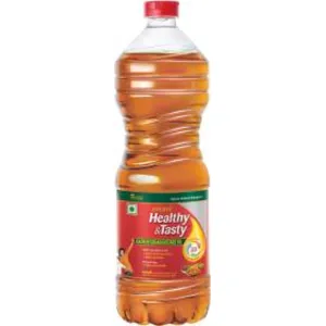 EMAMI Healthy & Tasty Kachchi Ghani Mustard Oil Plastic Bottle 1l
