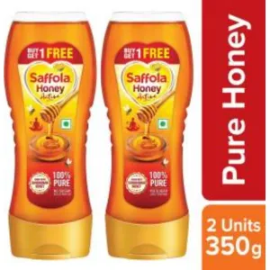 Saffola Honey Active, Made with Sundarban Forest Honey, 100% Pure, 350gm