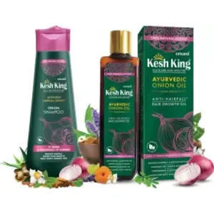 Kesh King Onion Oil 200ml + Onion Shampoo 300ml + 1*