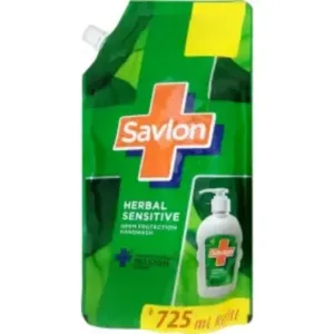 Savlon Herbal Sensitive Germ Protection Hand Wash Pouch 725ml