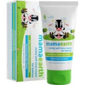 MamaEarth Milky Soft Face Cream With Murumuru Butter for Babies, 60 ml

