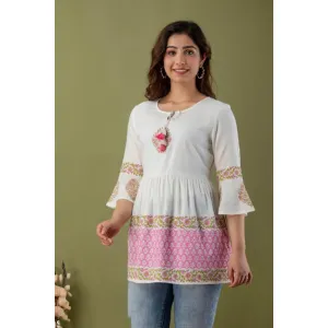 Printed woman top