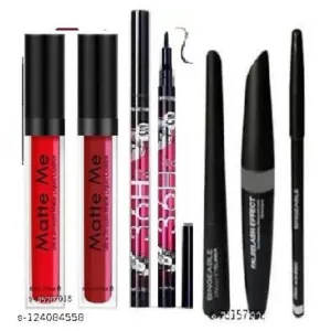 Matte me +2 with eyeliner with 3 in 1 kajal  Lipsticks