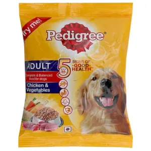 Pedigree chicken & adult dog food 100g