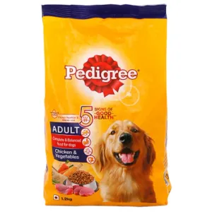 Pedigree chicken & vegetables adult dog food 1kg