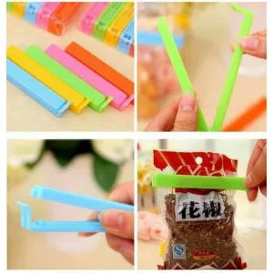 Food Packet Wrapping Clips Set Of 16 Pieces Small Medium And Large
